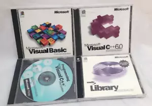 Microsoft Visual Lot Windows 95 98 CD C++ Professional Edition 5th 6.0 4.0 Compu - Picture 1 of 3