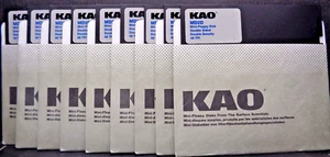 5,25" DISKETTEN MD2D KAO (9 STÜCK) - Bild 1 von 2