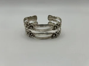 Vintage Taxco Mexico Hecho EN Maricela Sterling Silver Bracelet Size 7” - Bild 1 von 10