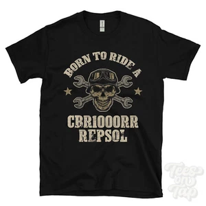 CAMISETA BORN TO RIDE A CBR1000RR REPSOL - Imagen 1 de 2