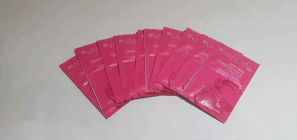 10 x Aldo Vandini Anti Age Gesichtsmaske Granatapfel & Koffein 100ml=6.66€