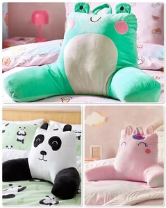 Catherine Lansfield Kids Children's Cuddle Filled Cushion Frog, Panda Or Unicorn - Picture 1 of 33
