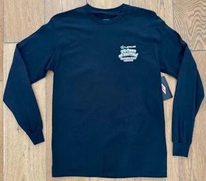 Herren Medium Schwarz Langarm Hemd US SURFING 2024 HUNTINGTON BCH CALIFORNIA Neu - Bild 1 von 7