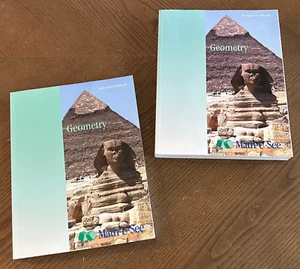 Math U See Geometry Math Student Workbook & Instructional Manual Set Homeschool - Imagen 1 de 8