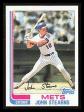 John Stearns 1982 Topps #743  New York Mets