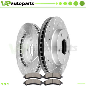 Drilled Front Brake Pads And Rotors For Chevrolet Blazer S10 4.3L 01-04 275mm