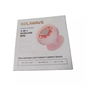 Mini para el cuidado de la piel Solawave 2 en 1, dispositivo de terapia de luz roja radiante e infrarroja usado - Imagen 1 de 17