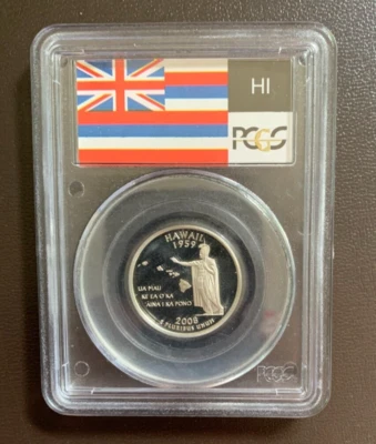 2008 SILVER (Hawaii AK NM AZ OK) Flag 5-Coin Proof Set PCGS PR70 DCAM Quarter - Image 1 of 4