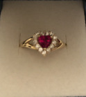 STUNNING DIAMONIQUE QVC 14CT YELLOW GOLD RING EXCELLENT UNMARKED CONDITION