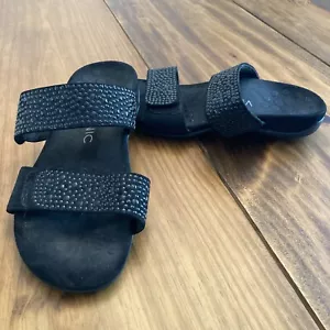 Sandalias Vionic Samoa para mujer 7 negras con tachuelas correa ajustable envío gratuito - Imagen 1 de 8