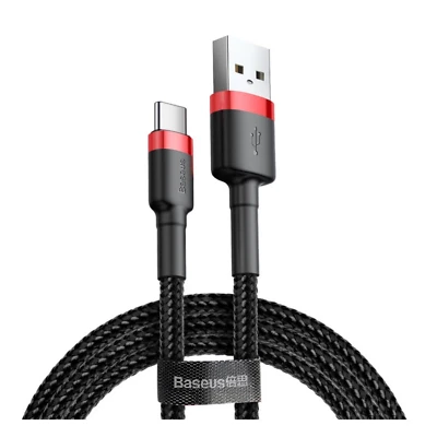Cabo USB Baseus Tipo-C 3A/2A – Carregamento rápido e carregamento rápido - FRETE GRÁTIS - Imagem 1 de 4