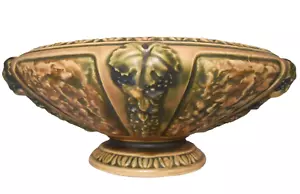 ROSEVILLE FIORENTINE C.1920'S ART ART CERAMISTRY 10,5"D PIEDISTALLO CER CIOTOLA - Foto 1 di 13