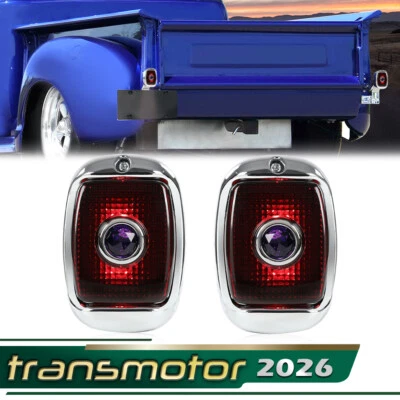 LH & RH Blue Dot Tail Lights Fit For 1937-38 Chevy Car & 1940-1953 Truck - Image 1 of 4