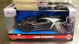 AVENGERS MARVEL BLACK PANTHER JADA LYKAN HYPERSPORT Die Cast - Picture 1 of 5