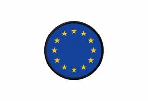 Patch badge print iron on glue flag roundel european union europa ue cee ce - Bild 1 von 1