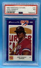 1985 HUNTSVILLE STARS BASEBALL #44 JOSE CANSECO FRESHLY GRADED PSA NM 7