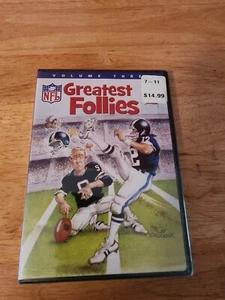 New, NFL Greatest Follies - Vol. 3 (DVD, 2007) Football Bloopers, Factory Sealed - Picture 1 of 2