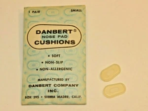 Danbert Nase Cuscinetti Occhiali Occhi Cuscini Stile Stivali Coppia Vintage Small USA - Foto 1 di 4