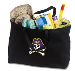 East Carolina Tote Bag LARGE ECU Shopper Grocery or Beach Bags STRONG CANVAS! - Picture 1 of 1