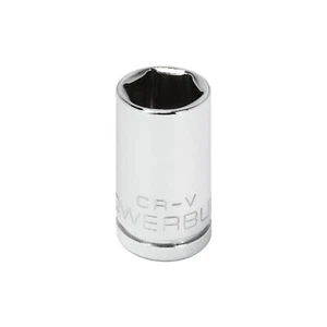 Unidad Powerbuilt de 1/4 pulgadas x 3/8 pulgadas 6 puntos enchufe poco profundo - 648277 - Imagen 1 de 5