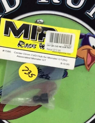 MIP 1586 Center Drive CVD Hub: Monster GT(Rr)Associated Monster GT NIP USA Ship - Image 1 of 2