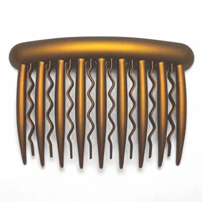 Women's Hair Side Pin Comb Wavy Teeth Strong Secure Grip Hold New Made in France - Image 1 of 3