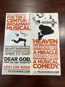 Book of Mormon the Musical Broadway Flyer Ad - Picture 1 of 2