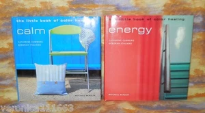 2 Little Books of Color Healing Red Energy and Blue Calm NEW HC DJ Color photos - Imagen 1 de 4