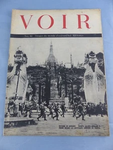 Revue magazine VOIR IMAGES DU MONDE N° 30 de 1944 1945 MILITARIA WW2  - Bild 1 von 2