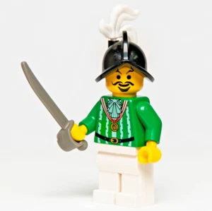 LEGO Pirates Minifigure: Imperial Armada in verde (pi014) 6280 Ammiraglia - Foto 1 di 6