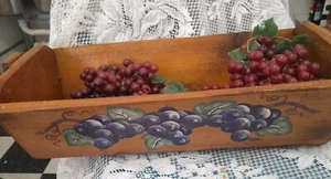 Widmers Naples Ny Wooden Grape Box/basket Advertisement Vintage Handpainted - Picture 1 of 8