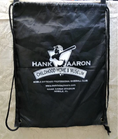Hank Aaron Childhood Home & Museum Mobile AL Lightweight Drawstring Back Bag Cover