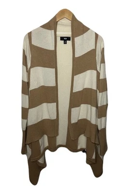 Cárdigan para mujer Mossimo mezcla de lana drapeado cascada frente abierto talla pequeña Foto 1 de 4