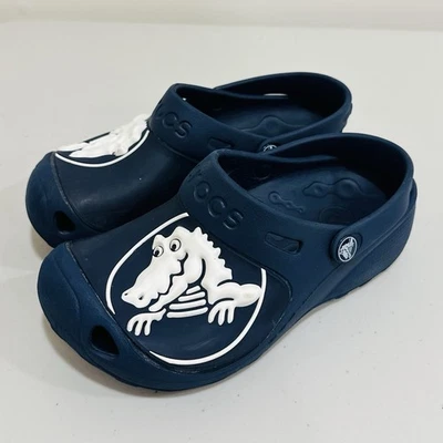 Sandalias Zuecos Crocs Niño Juvenil Unisex Blanco Cocodrilo Azul Marino Talla J 3 Foto 1 de 4