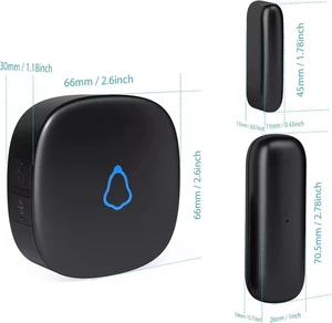 White SECRUI Door Chime, Wireless Door Open Contact Sensor Alarm with 500Ft (1) - Picture 1 of 6