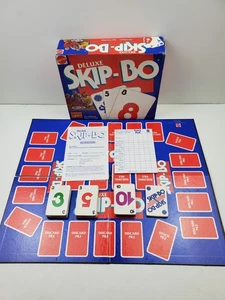 1992 Mattel Deluxe Skip-Bo Board Game Complete - Picture 1 of 10