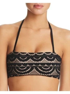 PILY Q Women's Black Bandeau Bikini Top S - Picture 1 of 2