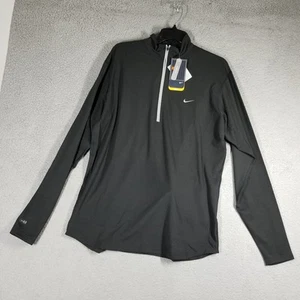 Nike Dri-FIT Pullover Shirt Mens XL Black Half Zip Stretch Long Sleeve 114650 - Picture 1 of 12