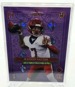 2024 Wild Card Kaidon Salter 4/4 Purple 5 Card Draw Colorado - Picture 1 of 3
