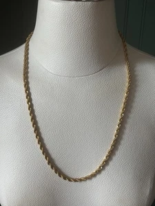 Vintage Monet goldfarbene dicke und klobige Kette Halskette 26 Zoll lang N2 - Bild 1 von 6