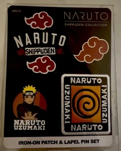 Juego de 4 prendedores y parches esmaltados de la colección Naruto Shippuden ~Nuevo~ - Imagen 1 de 3