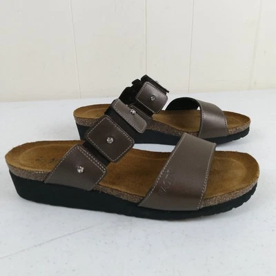 Женские сандалии-шлепанцы Naot Ashley 39/8 медь коричневая кожа без шнуровки стразы - Изображение 1 из 4