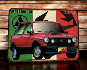 Blechschild Autobianchi A112 - Bild 1 von 2