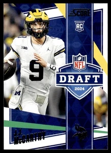 2024 Score NFL Draft J.J. McCarthy Minnesota Vikings #4 - Picture 1 of 2