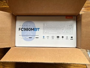 Leopold FC980MBT Two Tone White Bluetooth PD Double Shot PBT Mechanische Tastatur - Bild 1 von 2