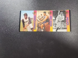 1993 Ballstreet News Promo Cards Uncut Roberto Clemente Jimmy Jackson Babe Ruth - Picture 1 of 2