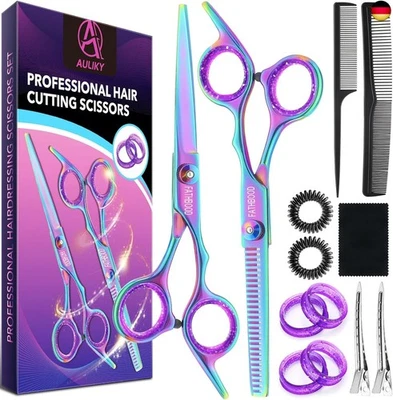 Friseurschere Set, 14 Stücke Profi 6,7 Zoll Haarschere Set, Scharfe  - Bild 1 von 4