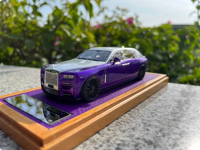 XEROX1:43  Rolls-Royce Phantom 8 resin car model limited to 30 silver/purple - Image 1 of 4