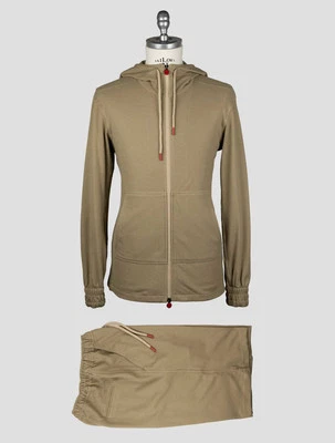 Kiton Tuta Beige Cotone Pantalone Corto KMZ22 Uomo - Immagine 1 di 4