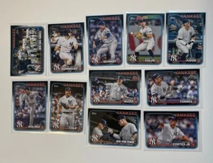 2024 TOPPS SERIES 1 BASE TEAM SET NEW YORK YANKEES JUDGE  JASON DOMINGUEZ RC QTY - Picture 1 of 1